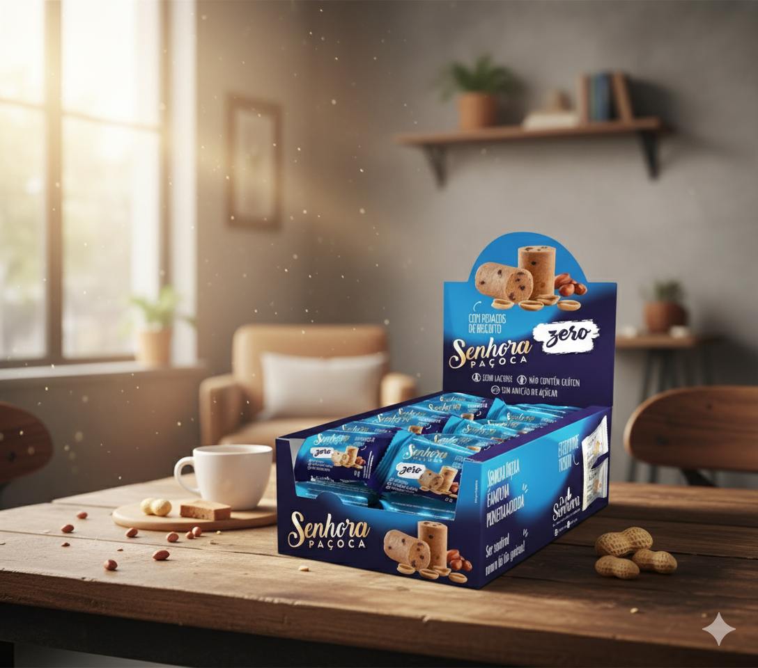 Paçoca Zero C/ Cookies - Senhora